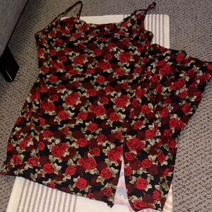 Floral Spaghetti Strap Maxi Dress